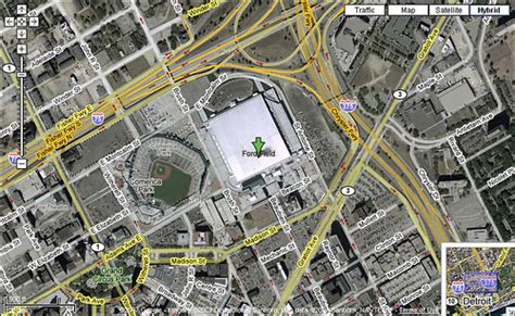 082107-ford-field-google-map | Google Maps screenshot of Com… | Flickr