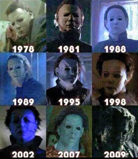 Michael Myers Mask Evolution