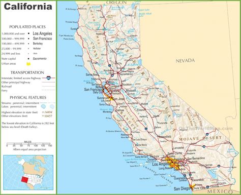 California State Highway Map And Travel Information | Download Free - California Highway Map ...