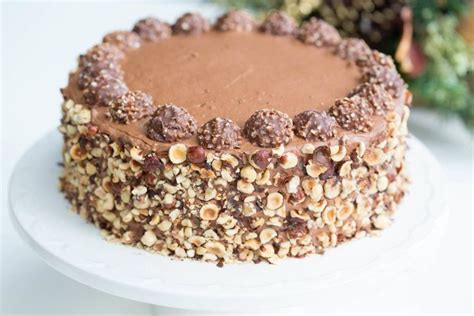 Ferrero Rocher Cake Recipe - Momsdish | Ferrero rocher cake, Cake recipes, Desserts