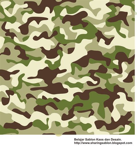 Free Downloads Camouflage Army Pattern Vector | Sharing Ilmu Sablon Kaos dan Setting Desain