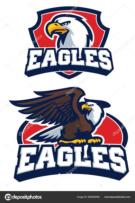 Eagle Mascot Set Stock Vector by ©bazzier 686594906