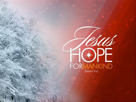 Jesus Hope For Mankind Christmas PowerPoint Sermon Template | Clover Media