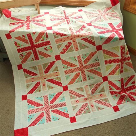 random union jacks...very nice quilt | Flag quilt, Quilts, Patchwork quilts