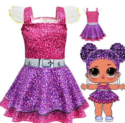 NWT Girls LOL Surprise Doll Halloween Party Costume Tutu Dress Sizes 3-9 #kidsstuff #co ...