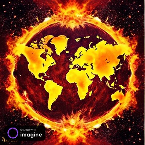 Earth on fire by TammiWid on DeviantArt