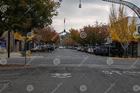 D St. in Downtown Marysville, CA. Editorial Photography - Image of ...