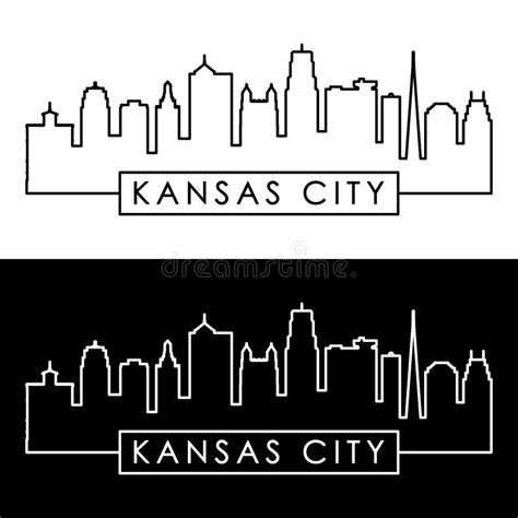 Kansas City Skyline Silhouette Stock Illustrations – 385 Kansas City Skyline Silhouette Stock ...