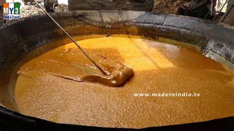 Traditional Jaggery Making | Jaggery Making Process from Sugar Cane ...