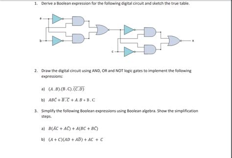 Draw Logic Diagrams Of The Circuits