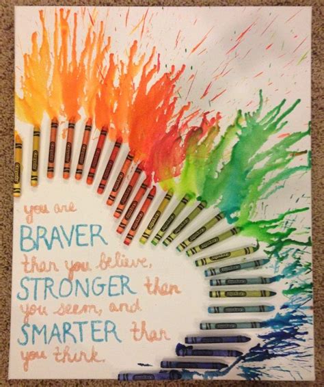 melted crayon art with quotes - Google Search | Crayon art melted ...