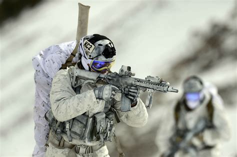 winter, FN SCAR, Navy SEALs, snow, Mk 18 Mod 0, military - wallpaper ...