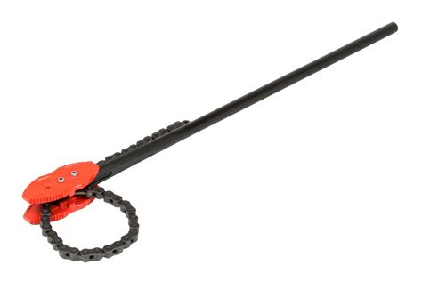 RIDGID Chain Tong, Iron, For Outside Diameter 12 in, Minimum Pipe Diameter 2 in, Overall Length ...