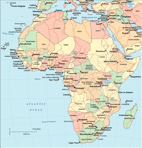 Map of Africa - Africa Maps and Geography