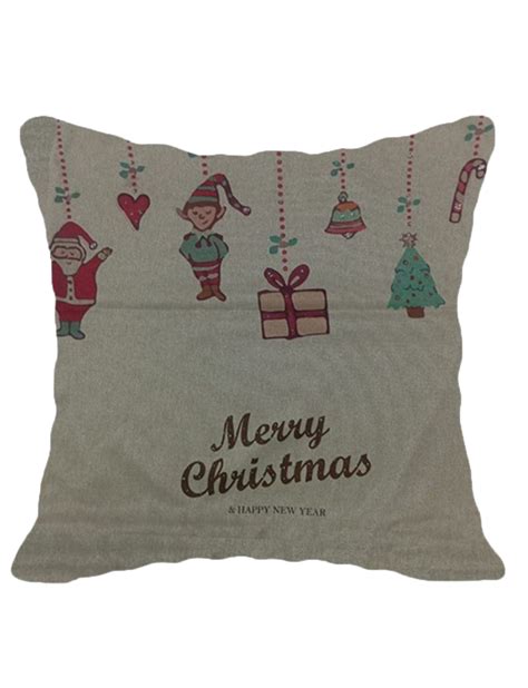 AGRL Christmas Beige Color Circus Cushion Cover