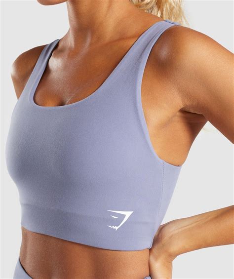 Gymshark Dreamy Sports Bra - Steel Blue 4 | Sports bra outfit, Long ...