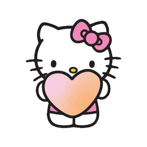 Heart Love Sticker by Hello Kitty for iOS & Android | GIPHY