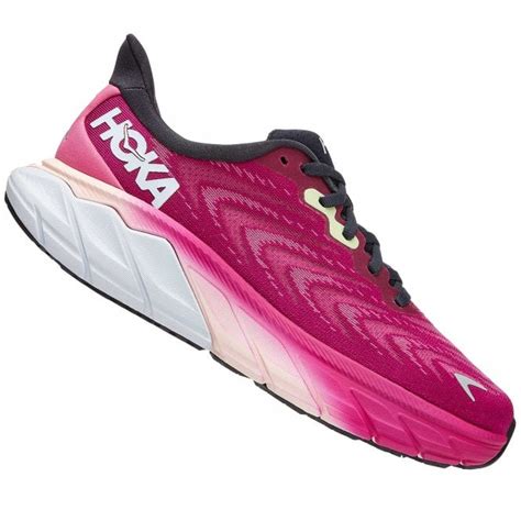 Hoka One One Arahi 6 Wide Womens Running Shoes Festival Fuscia/Ibis Rose