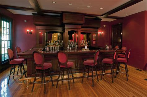 The mansion bar, a favorite gathering spot for groomsmen and guests before events. Event Venue ...