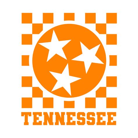 Tennessee Orange Checkerboard Football Gameday - Tennessee Girl - T-Shirt | TeePublic