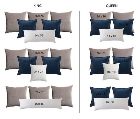 Chart + Mix & Match Pillow Combinations l Home décor tips Pillow tips Pillow styling Whi ...