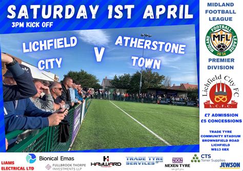 Lichfield City FC on Twitter: "This Saturday get yourselves to our ...