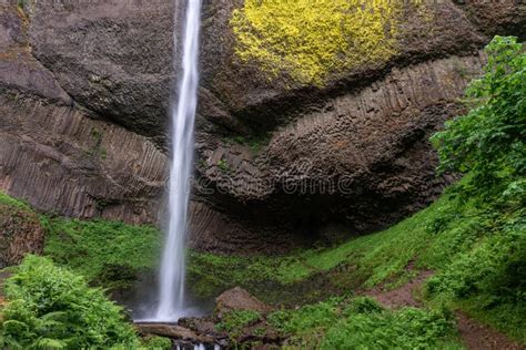 Latourell Falls in Columbia River Gorge, Oregon Stock Image - Image of ...