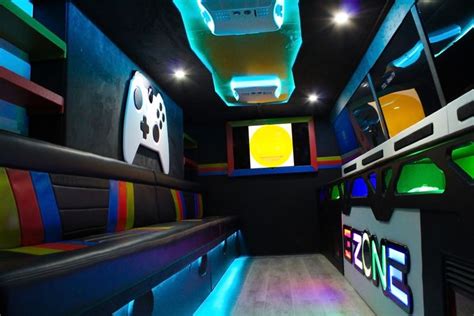 Gaming Trailer | Mobile spa, Video game party, Party bus