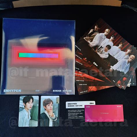 ENHYPEN BORDER DAY ONE DUSK UNSEALED ALBUM WITH INCLUSIONS PHOTOCARD ...