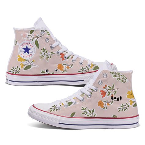 Floral Pattern Custom Converse - Bump Shoes