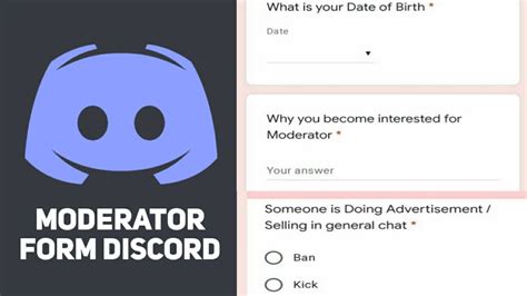 Discord Moderator Application Template