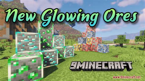 New Glowing Ores Resource Pack (1.19.2, 1.18.2) - Texture Pack - Mc-Mod.Net