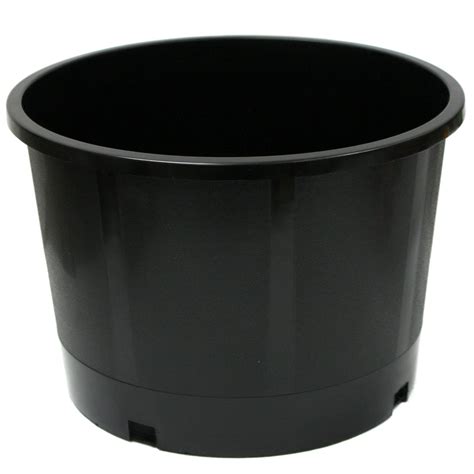 Premium Black Plastic Nursery Plant Container Garden Planter Pots ...