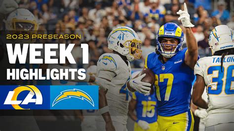 Highlights: Los Angeles Rams vs. Chargers Week 1 preseason matchup ...