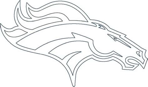 Denver Broncos logo coloring page - Free coloring pages