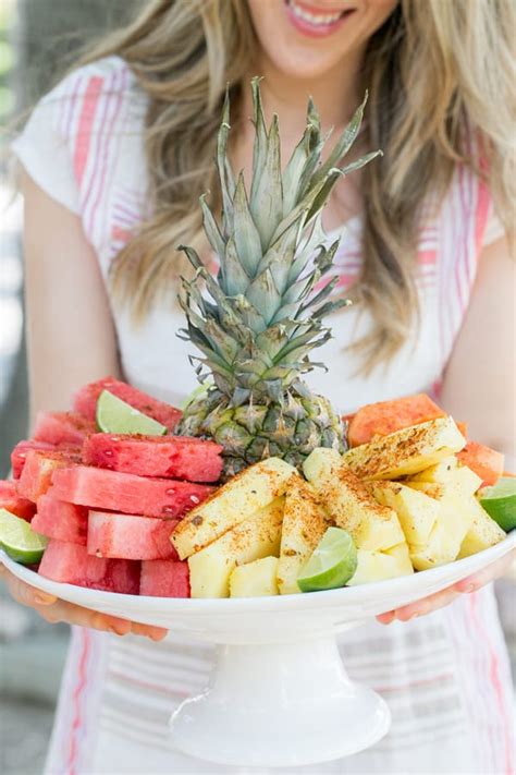 Mexican Style Fruit Plate with Chili Lime Salt - Sugar and Charm Sugar and Charm