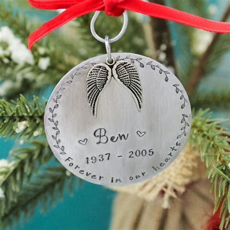 Personalized Memorial Christmas Ornament In Memory Ornament | Etsy in 2020 | Memorial ornaments ...