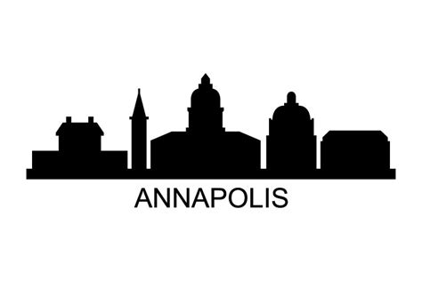 Annapolis skyline on white background (2042749)