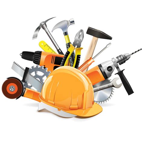 Vector construction tools illustration set 05 free download