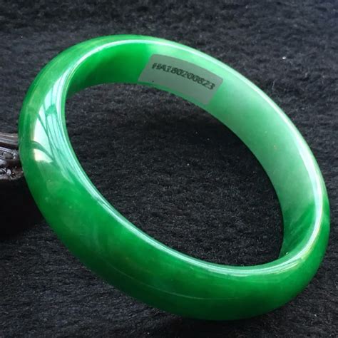 58 60mm Certified Natural GREEN Jadeite JADE Bracelet Bangle 2008-in ...