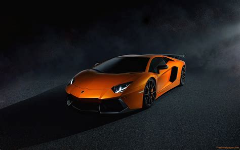 Orange Lamborghini Aventador Supercar Wallpapers - Wallpaper Cave