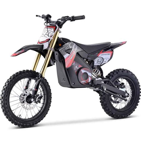 MotoTec 48v Pro Electric Dirt Bike 1600w Lithium Red - Toy Store Discount