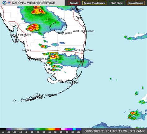 Florida Keys Area Doppler Radars