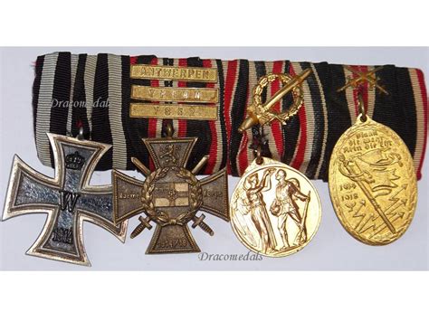 Germany WW1 Navy Marine Flander Cross set Military Medals Ypres Yser ...