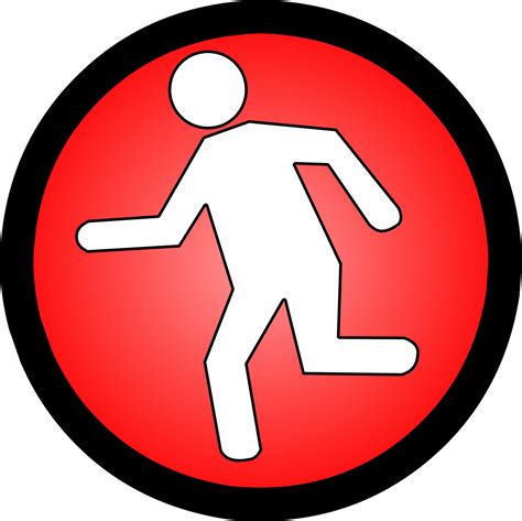 Evacuation sign for symbol escape route, alert, caution, danger, notice ...