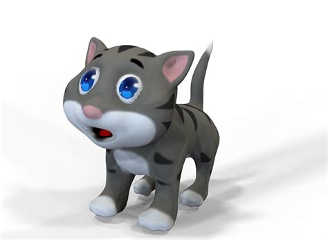 3D asset Cat Cartoon | CGTrader