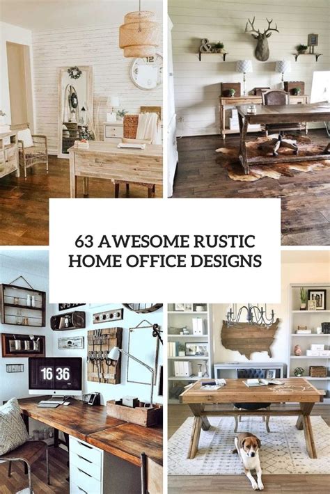 63 Awesome Rustic Home Office Designs - DigsDigs