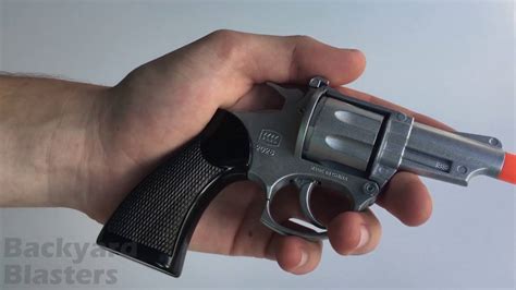 new DIE CAST 45 MAGNUM 8 SHOT BLACK METAL CAP GUN toy guns pistol ...