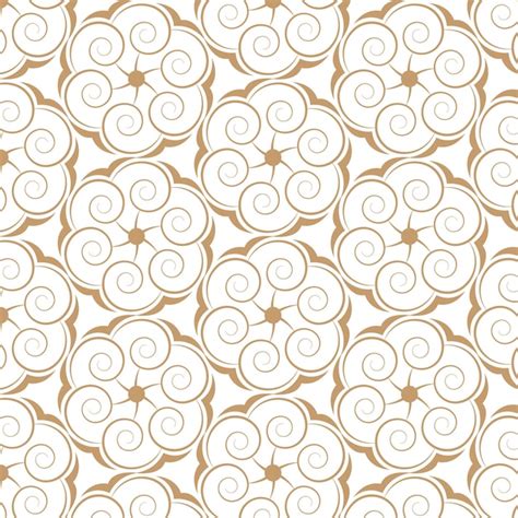 Premium Vector | Abstract seamless golden pattern background. vector illustration.