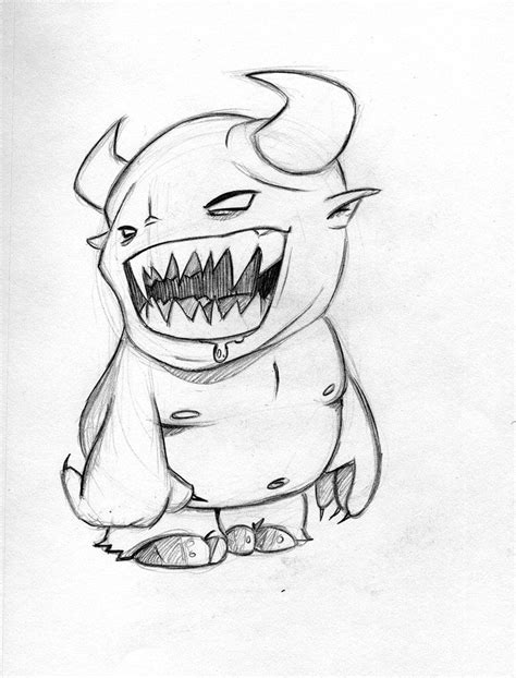 Monster sketch 2 by garethcbrown | Monster sketch, Creepy drawings ...